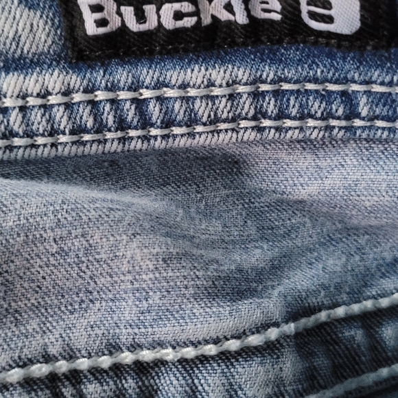 MEN'S SALVAGE JEANS FROM BUCKLE,Light Blue Sz 32 Regular Slim Fit. READ POST. - Picture 10 of 15